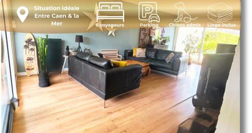 Cambes-en-Plaine Casa | Maison familiale 3 chambres - Jardin clos BBQ linge inclus - Entre Caen & la Mer - Parking - arrivée autonome - professionnels bienvenus