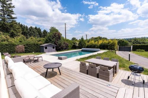 Saint-Etienne-la-Thillaye Casa | Maison à la campagne avec piscine chauffée proche Deauville