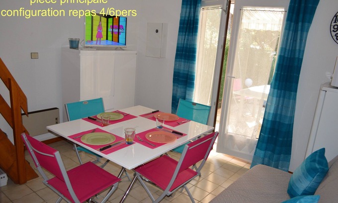 Saint-Georges-de-Didonne Casa | Casita 2/4 personas a 250 m de la playa, parking privado y jardín.
