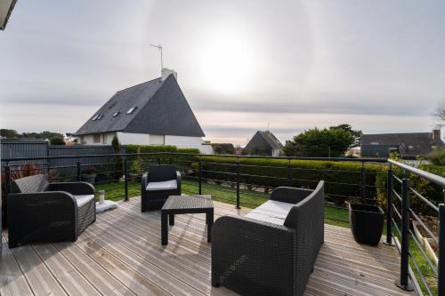 Guidel-Plages Casa | Maison Guidel plage - Vue mer