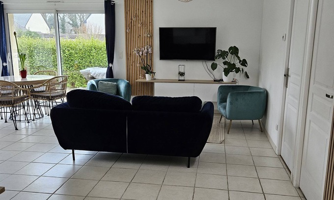 Quimper Casa | Maison Individuelle de Plein Pied, à 5min du Centre Ville, 20 Minutes des Plages