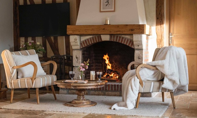 Cricqueboeuf Casa | Maison Longère-Casa-De Lujo-Baño con bañera