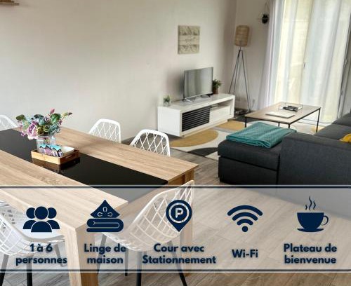 Sainte-Savine Apartamento | Maison Mitoyenne avec cour + parking