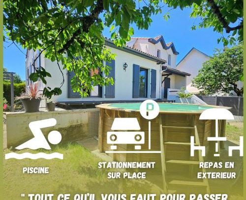Angouleme Apartamento | Maison paisible proche centre avec piscine