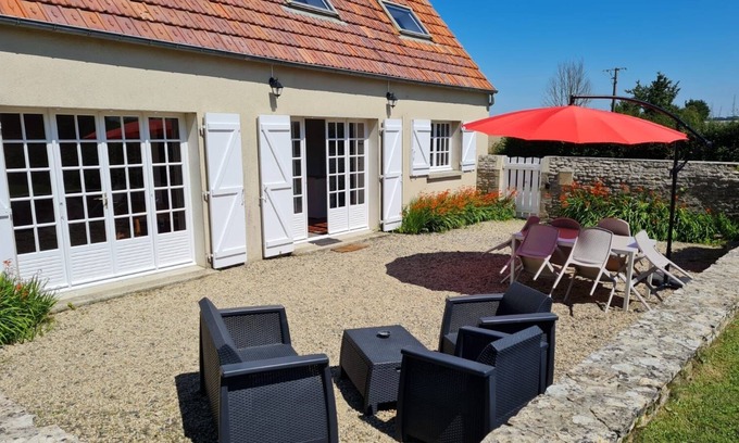 Saint-Come-de-Fresne Casa | Maison Pittoresque en Bord de mer
