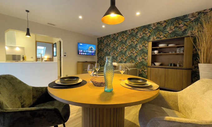 Pornichet Apartamento | Maison Régent & spa - En haut de l'escalier