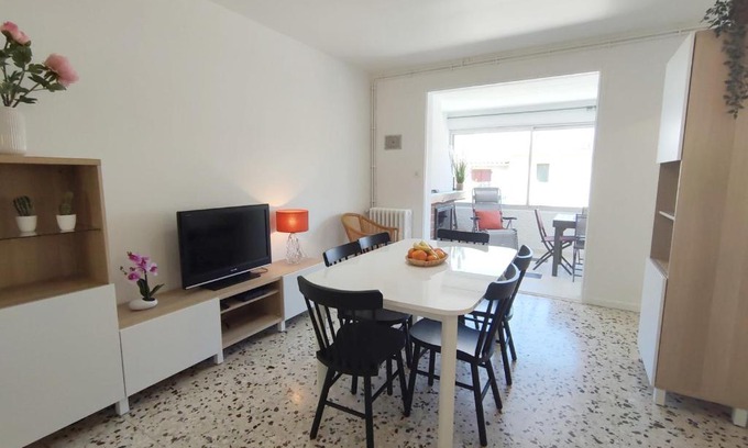 Balaruc-les-Bains Casa | Maison T4 lumineuse avec jardin, à 10 min des Thermes, classée 3 étoiles, centre-ville de Balaruc-les-Bains - FR-1-503-164