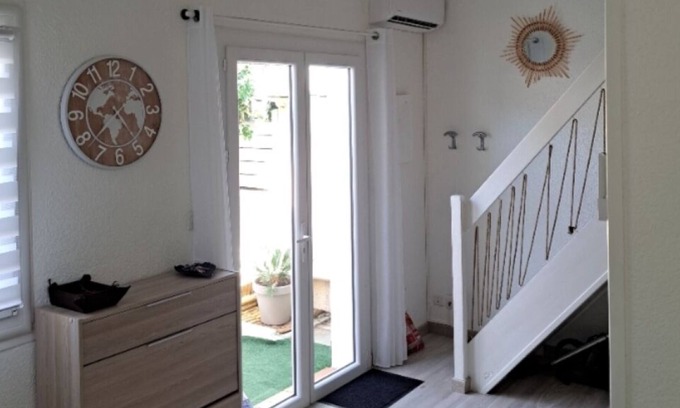 Plage d'Argeles Cabina | Maisonette Dans une Résidence Calme Avec Piscine, Parking, Extérieur
