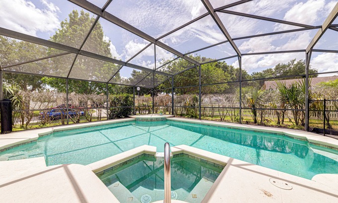 Orange Tree Villa | Make Yourself at Home on our Private Pool Deck with Spa
