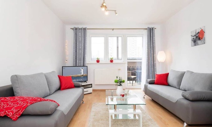 Swinoujscie Apartamento | Apartamento Malczewskiego 7/2 con balcón