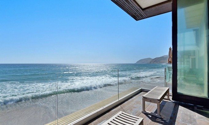 Malibu Casa | Malibu Modern Beach House - Terraza en la azotea - ¡En una playa privada!