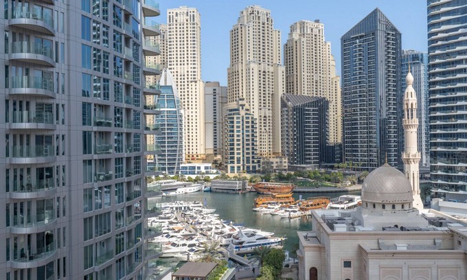 Jebel Ali Apartamento | Manchester Tower with Marina Views and Balconies