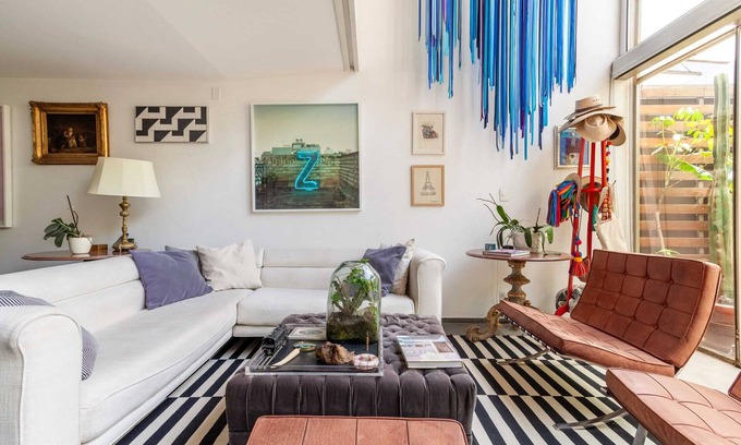 San Miguel Chapultepec Casa | Loft artístico con mucha iluminación.