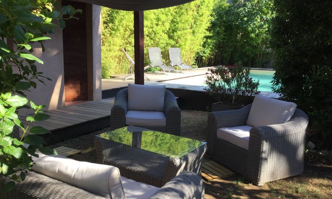 Les Sablettes Casa | Casa con aire acondicionado, jardín y piscina en paz, a 5 minutos a pie de Plagles & Trade