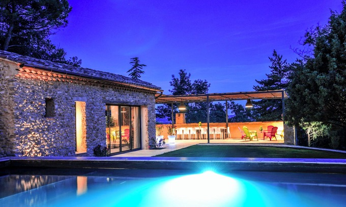Saint-Romain-en-Viennois Casa | MAS 5* SPA SAINT QUENIN-26PEOPLE-AIR-CONDITIONING-HEATED POOL-JACUZZI-SAUNA