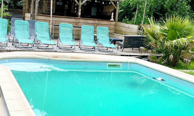 Vendays-Montalivet Casa | Mathanaki Une Maison de Famille Avec Piscine