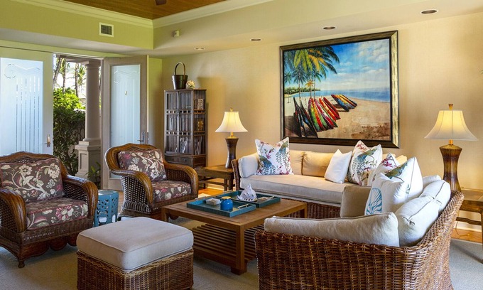 Kamuela Casa | Cerca de la playa y la piscina Casa adosada de las islas Mauna Lani 2BR / 2. 25BA Bunks