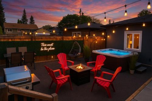 Mayfield Apartamento | Mayfield Manor - Hot Tub - KingBed - FireTable - BBQ - Wifi