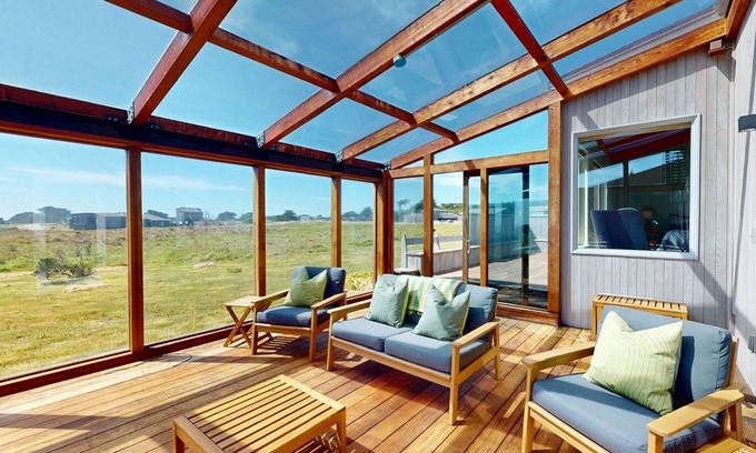 Sea Ranch Casa | Meadow home with sunroom, ocean view, shared pools & tennis courts - dogs OK