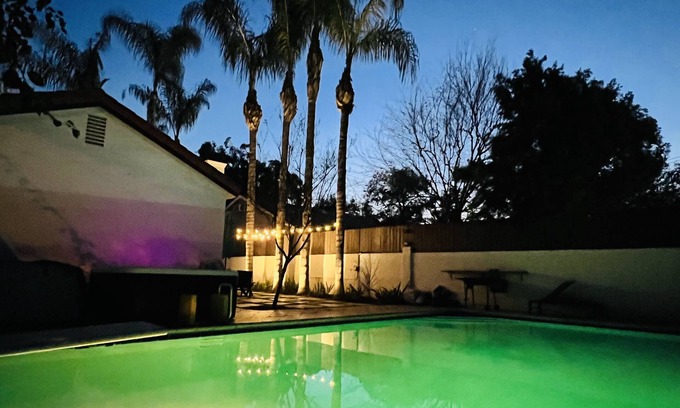Woodland Hills Villa | Mediterranean Villa Pool & Jacuzzi & BBQ Malibu & Hollywood Bliss