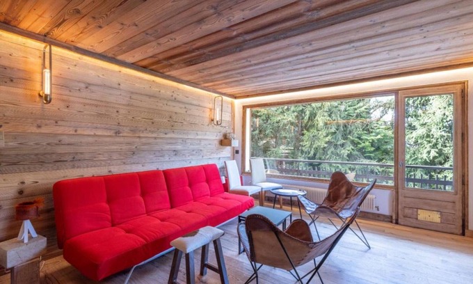 Le Planellet Apartamento | Megève :appartement Neuf en Vieux Bois en Plein Centre du Village: Tout à Pied !