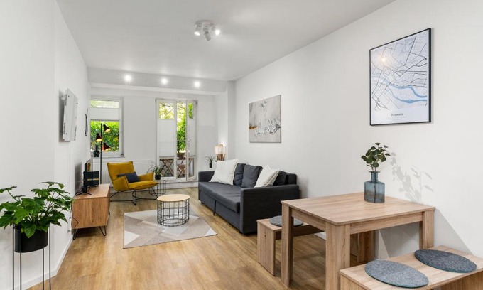 Bahnhofsvorstadt Apartamento | MEL&BENS City Apartment Terrasse Wallanlagen