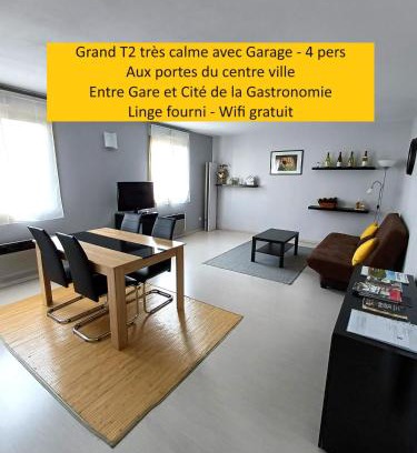 Faubourg-Raines Apartamento | Meublé de tourisme 2* les Jardins de l Arquebuse