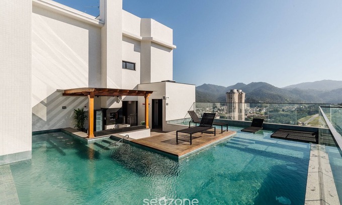 Centro Apartamento | MHFA Studios em Prédio Luxuoso Vista Mar