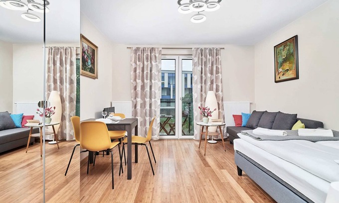 Krzyki Apartamento | Miasto Marina A | Studio | Balcony | Parking | Gym
