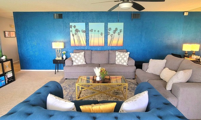 Indio Condominio | Mid-Century 2bd/2ba Condo Sleeps 8, on Golf Course