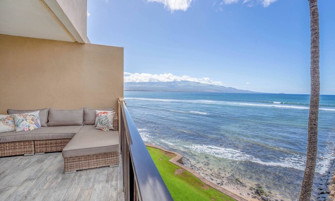 Maalaea Condominio | Maui Perfect Ocean Front Nueva remodelación Split A / C Lavadora / secadora * Milowai 410 *