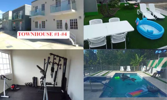 IronShore Estates Casa | MIRANDO PLACE 4X 2 BED 2 BATH TOWNHOUSE #1-4 GYM+POOL+HOT TUB Sleep 30 PEOPLE