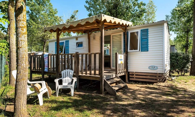 Angles Casa | Mobil-home | Classic XL | 2 Ch. | 4/6 pers. | Raised terrace | TV