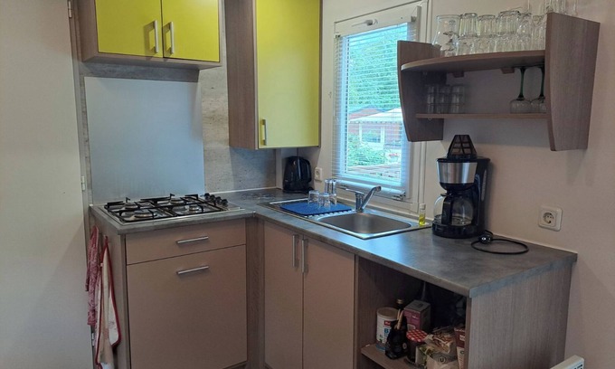 Munster Casa | Mobile Home Dans un Camping Familial Animaux de Compagnie Acceptés