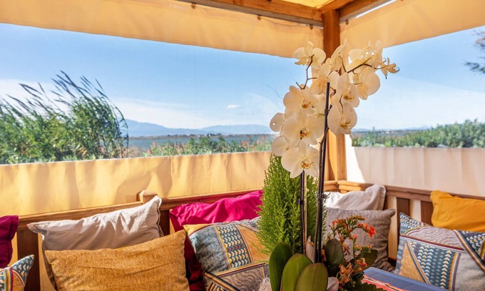 Canet-Plage Casa | Casa móvil 'Camping Siblu Vue Sur Canigou' con vistas al lago, piscina compartida y Wi-Fi