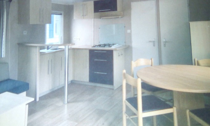 Colleville-sur-Mer Casa | Mobile home with covered terrace 1 kilometer from the beach