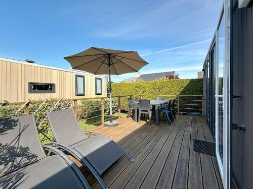 Jullouville-les-Pins Casa | Mobile-home Grand Confort 4 pers, 2 ch, 2 sdb, plage, piscine, fitness, terrasse - Jullouville - FR-1-361A-57