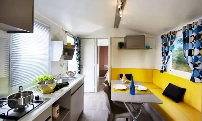 Saint-Paul-de-Vezelin Casa | Mobilheim 25m2 2 Schlafzimmer mit TV und Klimaanlage 5 Personen