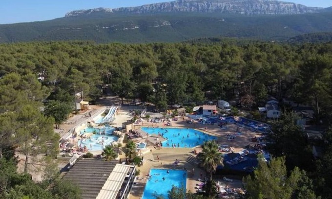 Nans-les-Pins Casa | Mobilhome Premium 3 Chambres 6p Camping Domaine Ste Baume Face à la Piscine