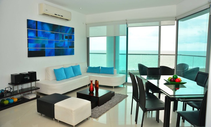 Cartagena District Apartamento | Moderno Apartamento 3 Alcobas con vista a playa-mar