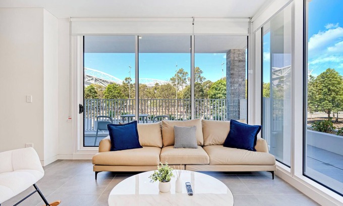 Sydney Olympic Park Apartamento | Modern 3B2B apt with stadium view@Olympic park