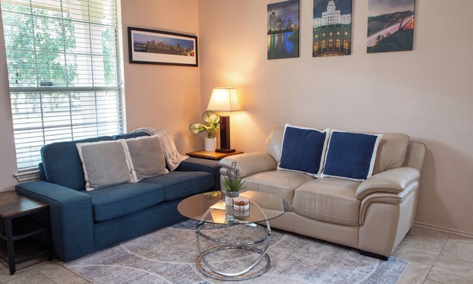 Pflugerville Casa | Modern 3BR by Park, Sleeps 8, 1Gig Wi-Fi, Garage Parking
