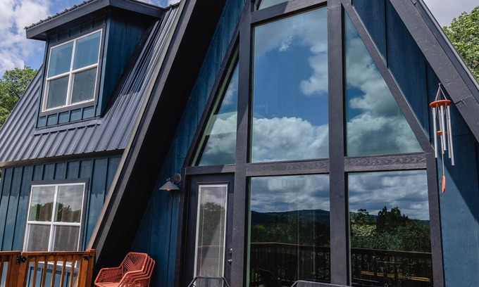 Concan Casa | Modern A-Frame with hilltop views. 2.6mi from the Frio River. 4mi from Garner.