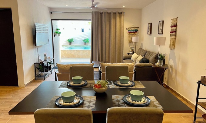 Isla Mujeres Apartamento | Modern&quiet Apartmen with Pool in Punta Sur ,