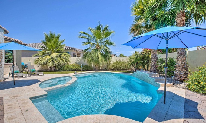 Palm Valley Casa | Modern Azure Home w/ Beautiful Patio, Pool & Spa!
