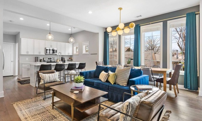 Historic Waverly Casa | Modern Bliss w/ Garage by 12 South, Restaurants & 2 miles Broadway