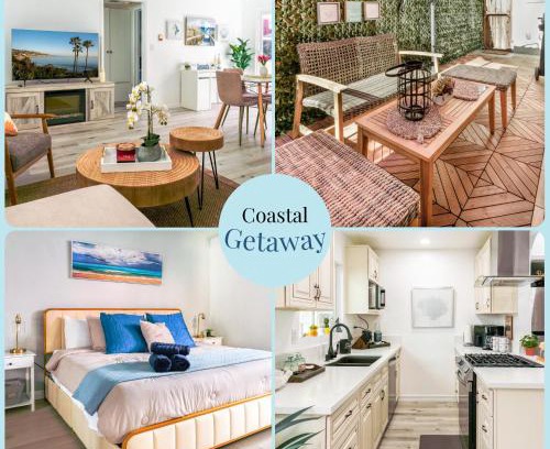 Balboa Peninsula Apartamento | Modern Coastal 1BR w King Bed & EV and Just Steps Away to the Shore!