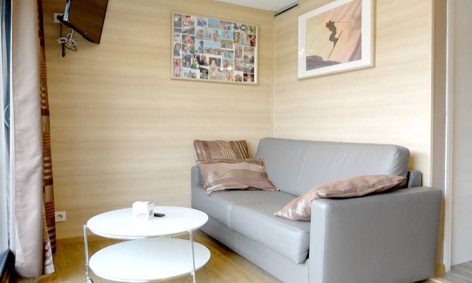 Tignes le Lac Apartamento | Estudio cómodo y moderno · Cerca de pistas y comercios · Balcón