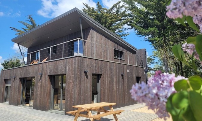 Saint-Jean-de-Monts Casa | Casa moderna para 10 personas borde de bosque, cerca de playa y comercios