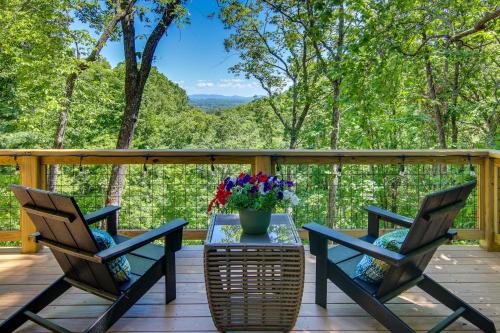 Hendersonville Casa | Modern Hendersonville Home Deck and Mountain Views!